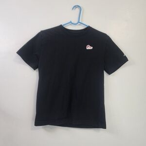 Jordan Black Short-Sleeve Crewneck T-Shirt with Red Patch